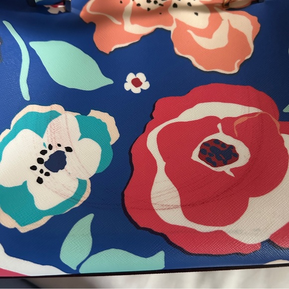 Kate Spade New York floral satchel purse - Picture 4 of 12